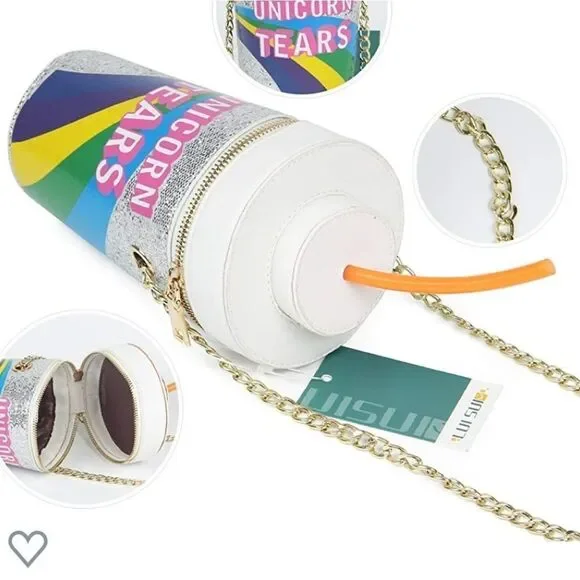 Unicorn Tears Drink Crossbody Bag/Purse - Picture 8 of 16